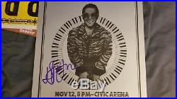 Elton John Original 1974 Autographed Concert Poster First Printing