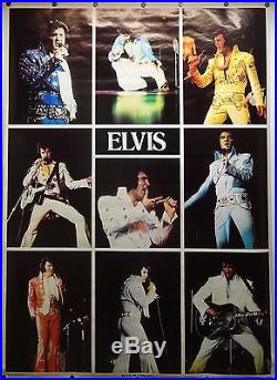 Elvis Presley 42x58 Concert Collage Subway Music Poster 1978 Original