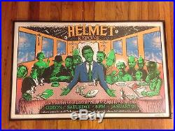 Emek Helmet Cleveland Twilight Zone Concert Tour Poster Print 95 Signed Doodled