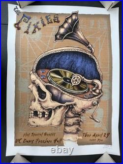 Emek Pixies 2004 Reunion UC Davis Freeborn Hall Concert Poster Signed Silkscreen