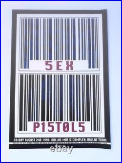 Emek Sex Pistols Silkscreen Rock Concert Poster Dallas Music Complex