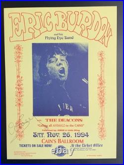 Eric Burdon Concert Poster Tulsa 1994 Autographed