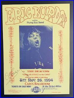 Eric Burdon Concert Poster Tulsa 1994 Autographed