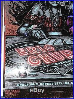 Eric Church Double Down Tour Kansas City Concert Poster Foil Set Munk One # 7/22