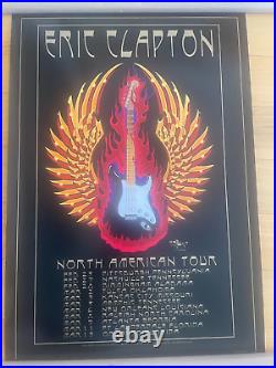 Eric Clapton Numbered Concert Poster (mint) 2010 N. A. Tour