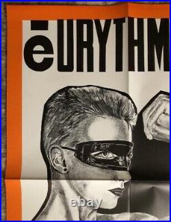 Eurythmics Vintage Poster 1984 European Tour Original Music Pin-up Concert Promo
