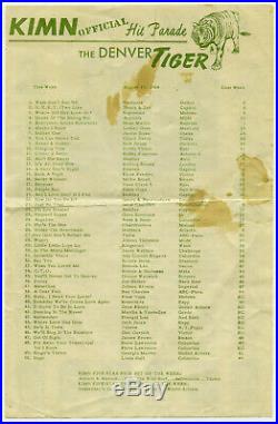 Extraordinary Original THE BEATLES 1964 Red Rocks, Colorado Concert Handbill