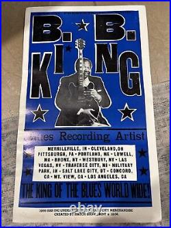 Extremely Rare BB King Concert Poster Hatch Show Print 14x23