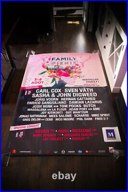 FAMILY PIKNIK CARL COX FESTIVAL 2019 4x6 ft Shelter Original Concert Poster