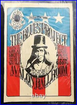 FD-5 OP-1 Great Society Blues Project Avalon 1966 Concert Poster Wes Wilson Art
