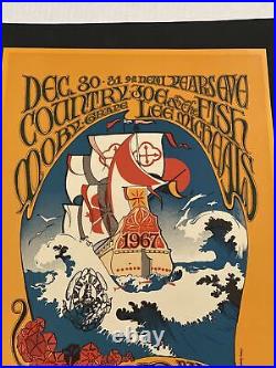FD Avalon Ballroom New Year's Eve 1967 Original Concert Poster Lee Michaels