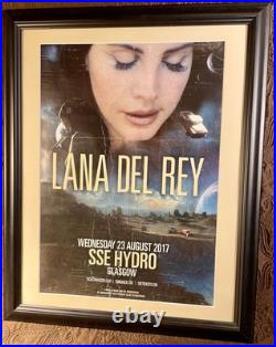 FRAMED 18 x 14 Lana Del Rey 2017 SSE Hydro Glasgow Original Concert Poster