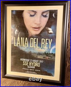 FRAMED 18 x 14 Lana Del Rey 2017 SSE Hydro Glasgow Original Concert Poster