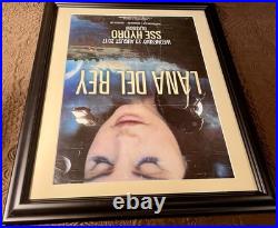 FRAMED 18 x 14 Lana Del Rey 2017 SSE Hydro Glasgow Original Concert Poster