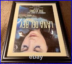 FRAMED 18 x 14 Lana Del Rey 2017 SSE Hydro Glasgow Original Concert Poster