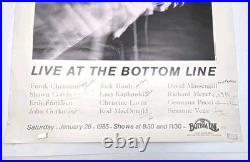 Fast Folk Concert 1985 Poster Signed By all 12 Performers, Rare