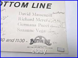 Fast Folk Concert 1985 Poster Signed By all 12 Performers, Rare