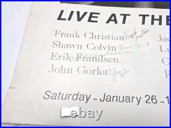 Fast Folk Concert 1985 Poster Signed By all 12 Performers, Rare