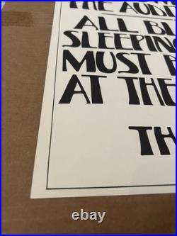 Fillmore West Poster Entry Fire Warning Vintage Graham not Grateful Dead Concert