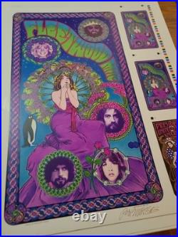 Fleetwood Mac 98 Original Concert Art Print Poster Uncut Sheet Signed Bob Masse