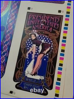 Fleetwood Mac 98 Original Concert Art Print Poster Uncut Sheet Signed Bob Masse