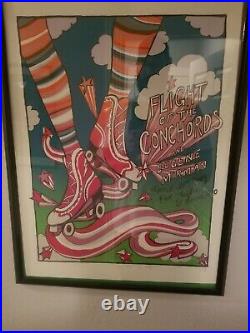 Flight Of The Conchords Concert Poster. 4/30/09 @ The Fox. S/N & Framed