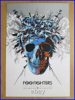 Foo Fighters Adelaide Aus 2015 Concert Poster Ken Taylor Silkscreen Original