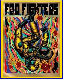 Foo Fighters Concert Poster Camden New Jersey BB&T Gold Foil 2018 S/N X/20 MINT