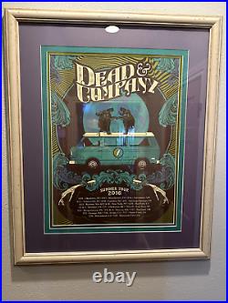 Framed Dead & Company Concert Poster Summer Tour 2016 Poster