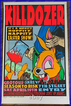 Frank Kozik 1993 Killdozer Concert Poster S&N @ 7th St. Entry Minneapolis