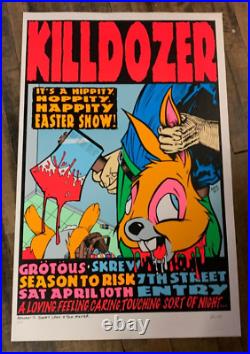 Frank Kozik 1993 Killdozer Concert Poster S&N @ 7th St. Entry Minneapolis MN