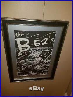 Frank Kozik B-52's Original Art / Poster, 1 Of 1, Austin Dec 14 Excellent/framed