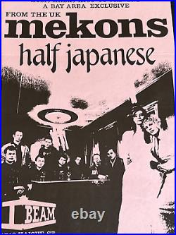 From the UK Mekons Half Japanese I-Beam San Francisco Original Concert Poster
