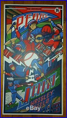 Full Set of FIVE Limited Edition Pearl Jam 2016 Wrigley Field Concert Posters