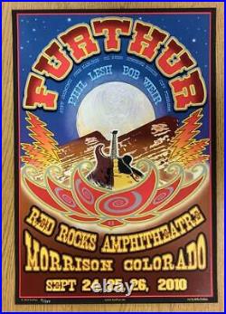 Furthur Red Rocks 2010 Grateful Dead Concert Poster Silkscreen Original Dubois