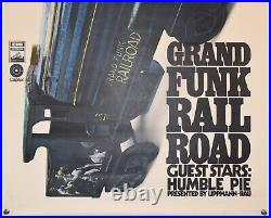 GRAND FUNK RAILROAD concert poster German Tour 1971 GUNTHER KIESER