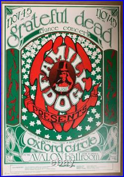 GRATEFUL DEAD 1966 AVALON BALLROOM FAMILY DOG CONCERT POSTER FD-33(3) Stanley