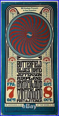 GRATEFUL DEAD BG-30-OP-1 Butterfield Blues Band Rock Concert Poster AOR FD