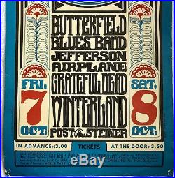 GRATEFUL DEAD BG-30-OP-1 Butterfield Blues Band Rock Concert Poster AOR FD