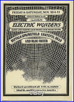 GRATEFUL DEAD Buffalo Springfield 1967 Authentic Concert Handbill / Flyer