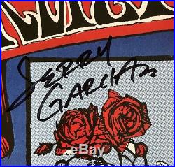 GRATEFUL DEAD FD26 Skeleton Roses Band Signed Rock Concert Poster Garcia AOR BG