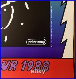 GRATEFUL DEAD Spring Tour 1988 US CONCERT POSTER Design & Autographed PETER MAX