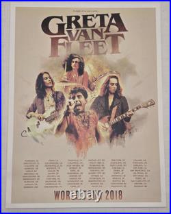 GRETA VAN FLEET Official 2018 Concert World Tour Poster