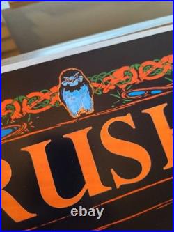 Geddy Lee Signed RUSH Original Concert Show Poster 14X24 TX 02 S/N MACRAE ART