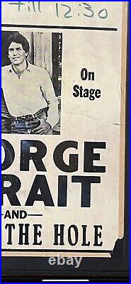George Strait Vintage Concert Poster Autographed 1982 Gig Super Rare