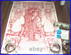 Ghost Bc Band Rare 2016 # 1100/1500 Numbered Litho Poster Dollar Concert Tix Lp Ghost Bc Band Rare 2016 # 1100/1500 Numbered Litho Poster Dollar Concert Tix Lp