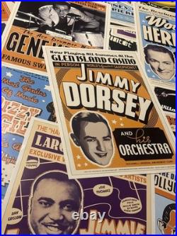 Giant Lot of 23 Commemorative Jazz Concert Poster Prints(NM Condition)