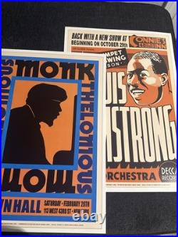 Giant Lot of 23 Commemorative Jazz Concert Poster Prints(NM Condition)