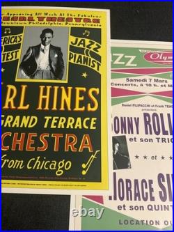 Giant Lot of 23 Commemorative Jazz Concert Poster Prints(NM Condition)