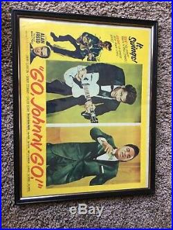 Go Johnny Go! Chuck Berry, Jackie Wilson, Alan Freed, Concert Poster Original